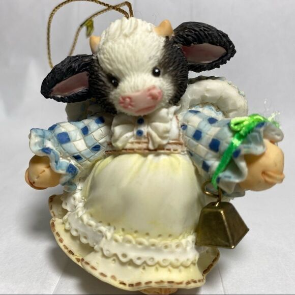 Mary’s Moo Moos 1994 Cow Angel Christmas Ornament with Bell - Picture 1 of 3